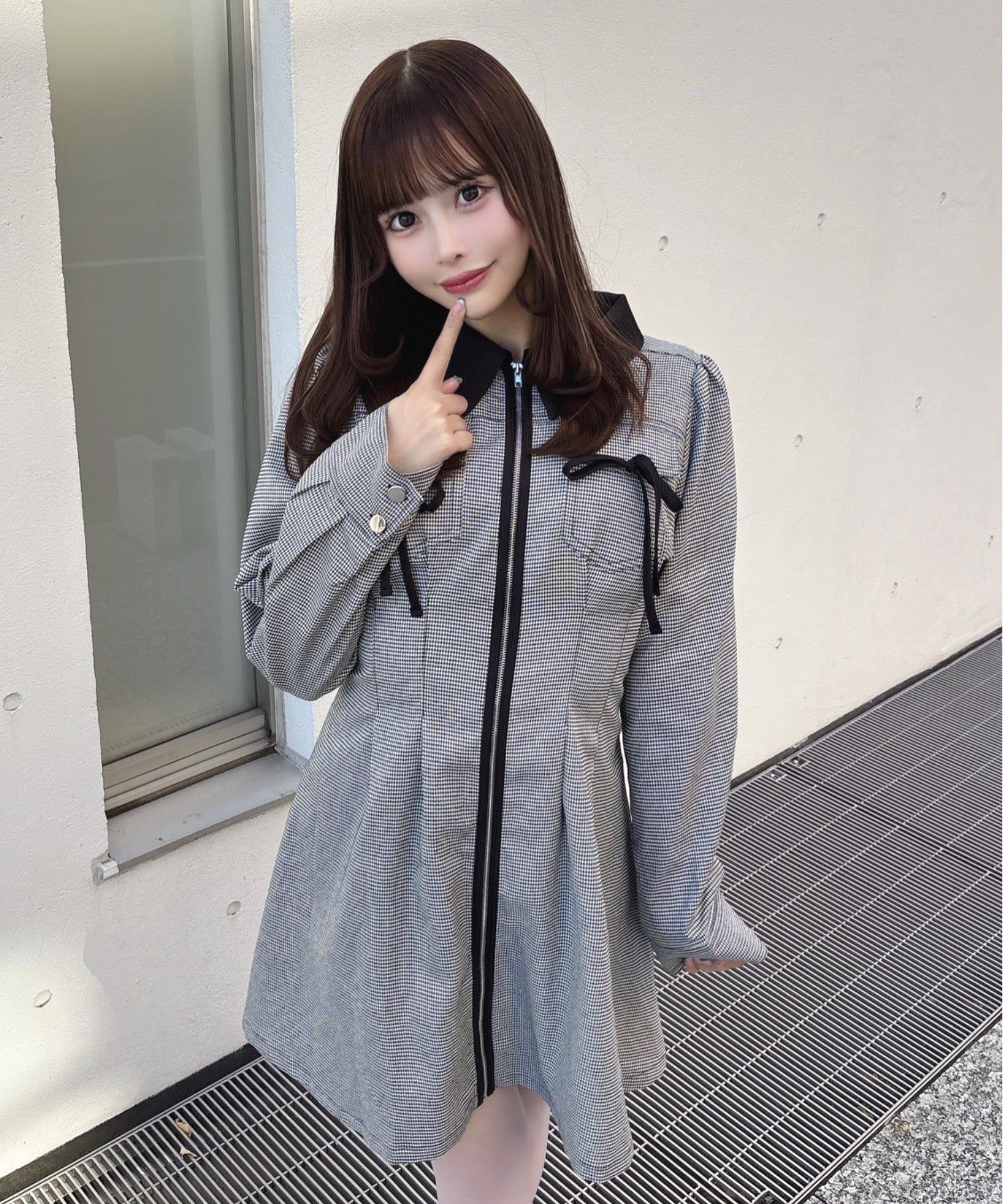 長袖フロントジップワンピース – PARK by one way（パークバイワンウェイ）