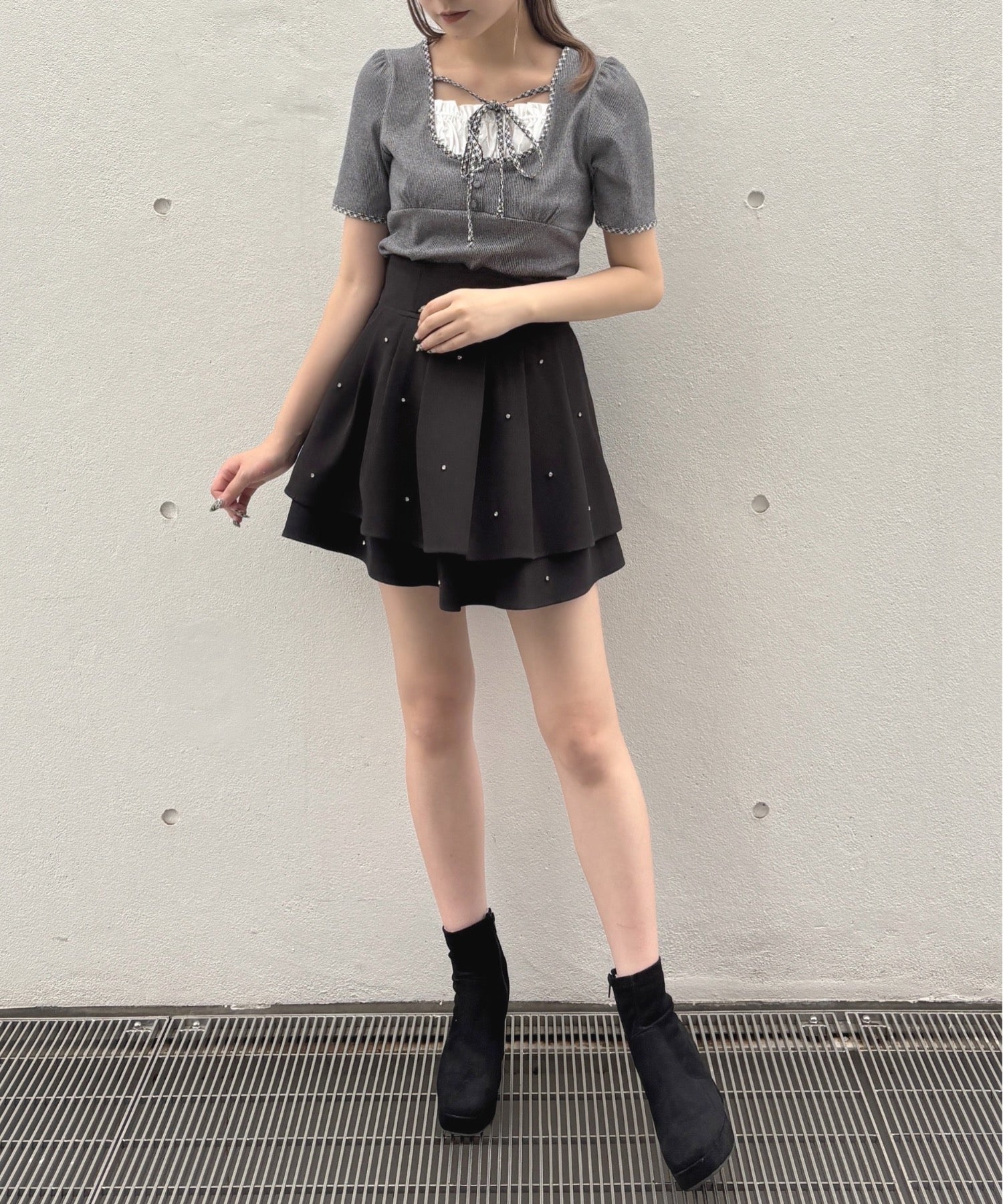 も　お値下げ中♡HERON PRESTON ミニスカート Amazon.co.jp: [FEESHOW] レディース 前開き オープン マイクロ