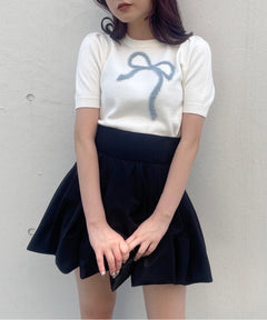 フェザーリボンニット