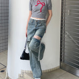 【予約商品 9月中旬お届け】フェザーリボンニット