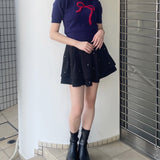 【予約商品 9月中旬お届け】フェザーリボンニット