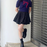 【予約商品 9月中旬お届け】フェザーリボンニット