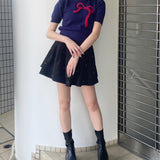 【予約商品 9月中旬お届け】フェザーリボンニット