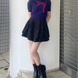 【予約商品 9月中旬お届け】フェザーリボンニット