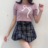 【予約商品 9月中旬お届け】フェザーリボンニット