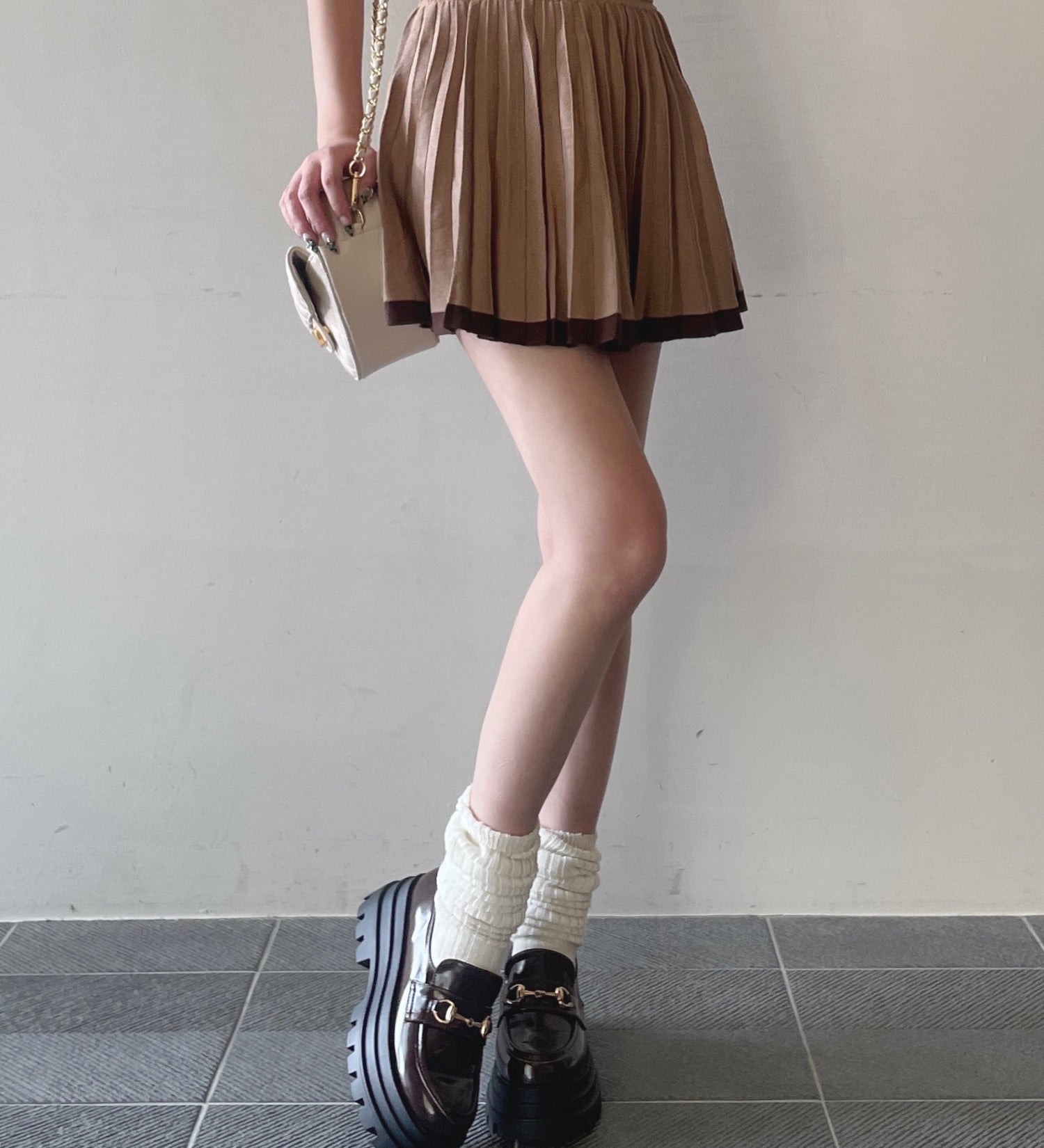 ニットプリーツスカート