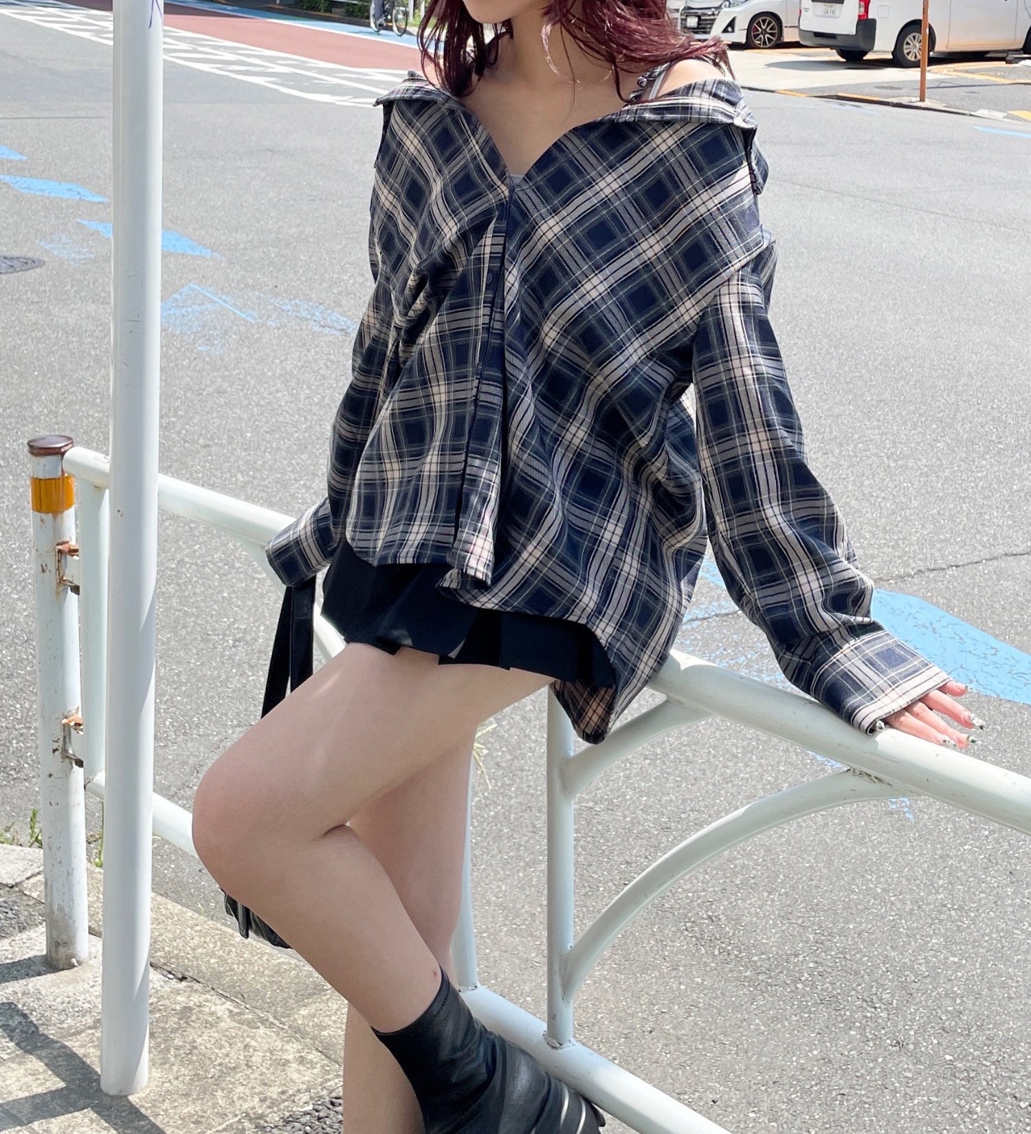 3wayチェックシャツ