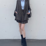 ダブルプリーツスカート