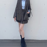 ダブルプリーツスカート