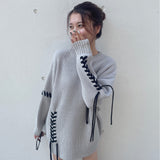 【予約商品 10月上旬お届け】ステッチニットワンピース