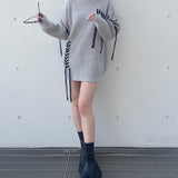 【予約商品 10月上旬お届け】ステッチニットワンピース