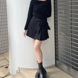 リボンラップスカート