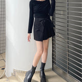 リボンラップスカート