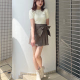 リボンラップスカート