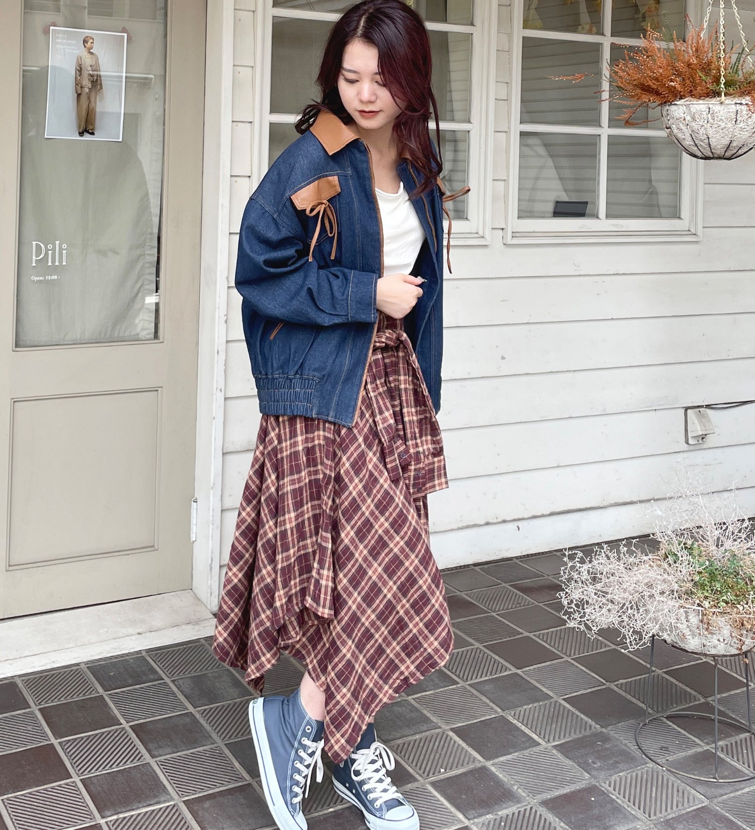 イレヘムチェックスカート