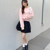 リボンワンショルトレーナー