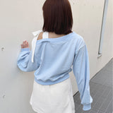 リボンワンショルトレーナー