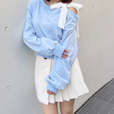 リボンワンショルトレーナー