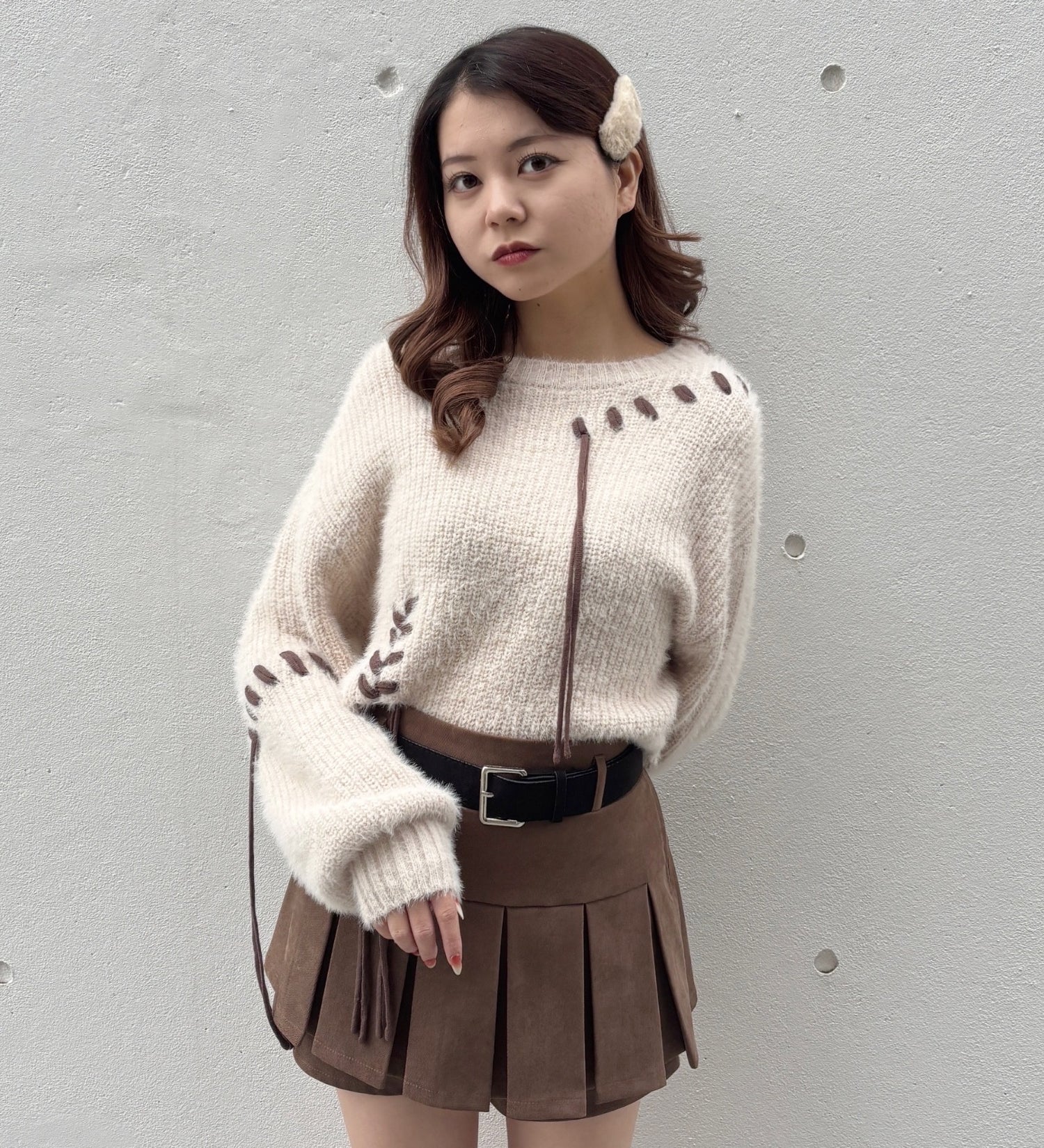 ショートステッチニット