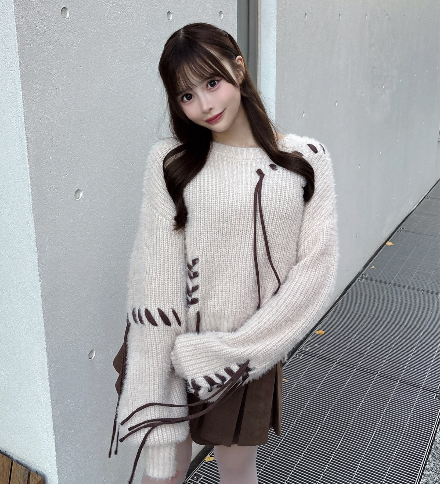 ショートステッチニット