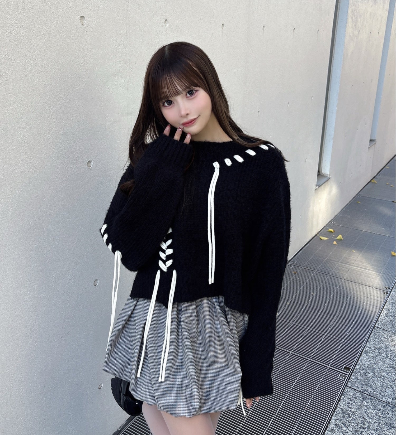 ショートステッチニット