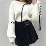 ショートステッチニット