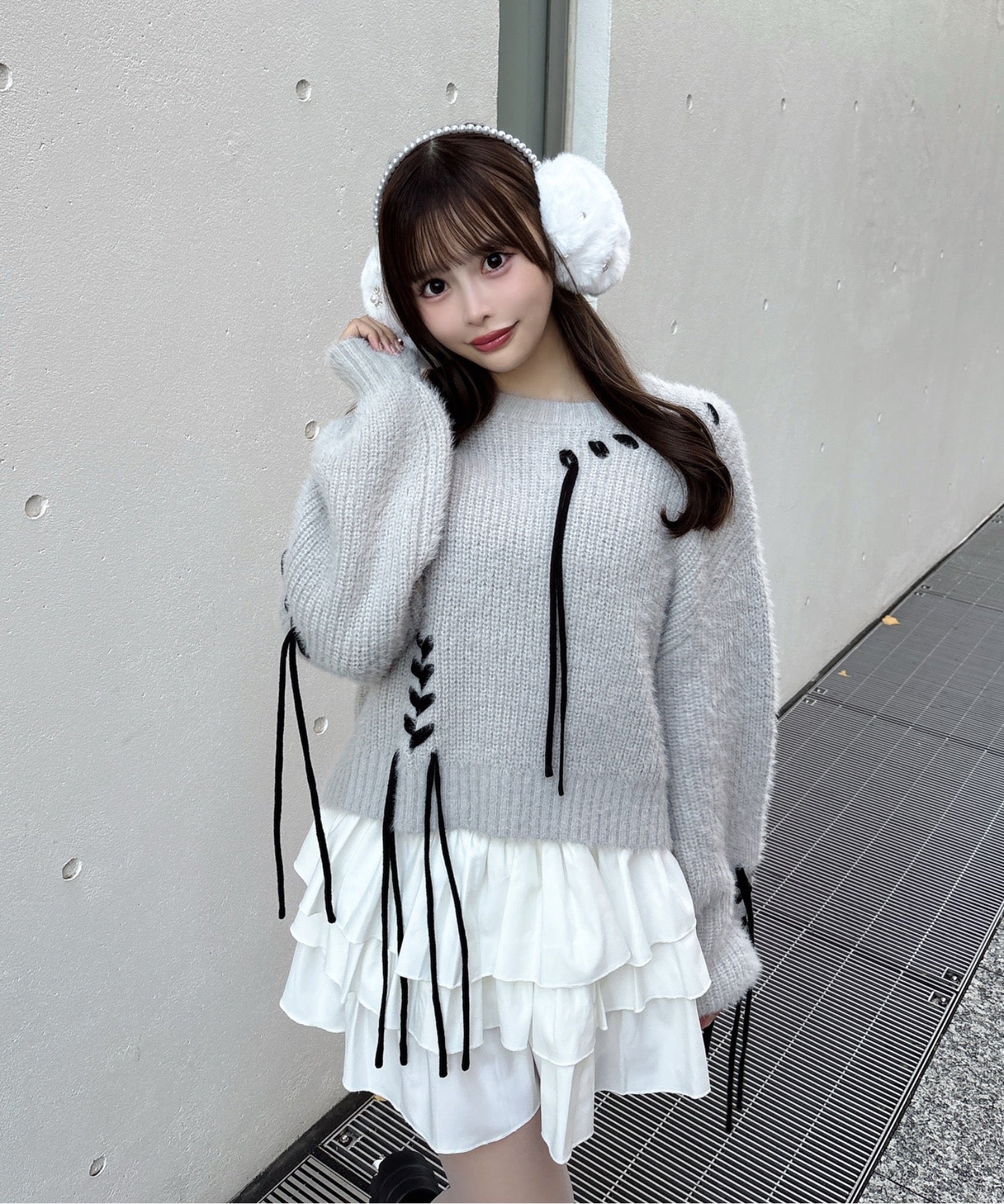 【予約割10%OFF10月下旬お届け予定♥】ショートステッチニット