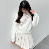 フェザーリボンニット