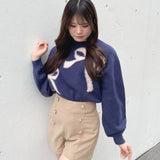 フェザーリボンニット