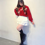 フェザーリボンロゴニット