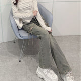 サイドリボンデニムパンツ