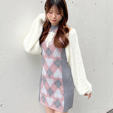 ハートアーガイルニットアンサンブル