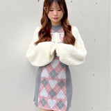 ハートアーガイルニットアンサンブル