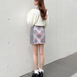 ハートアーガイルニットアンサンブル