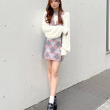 ハートアーガイルニットアンサンブル