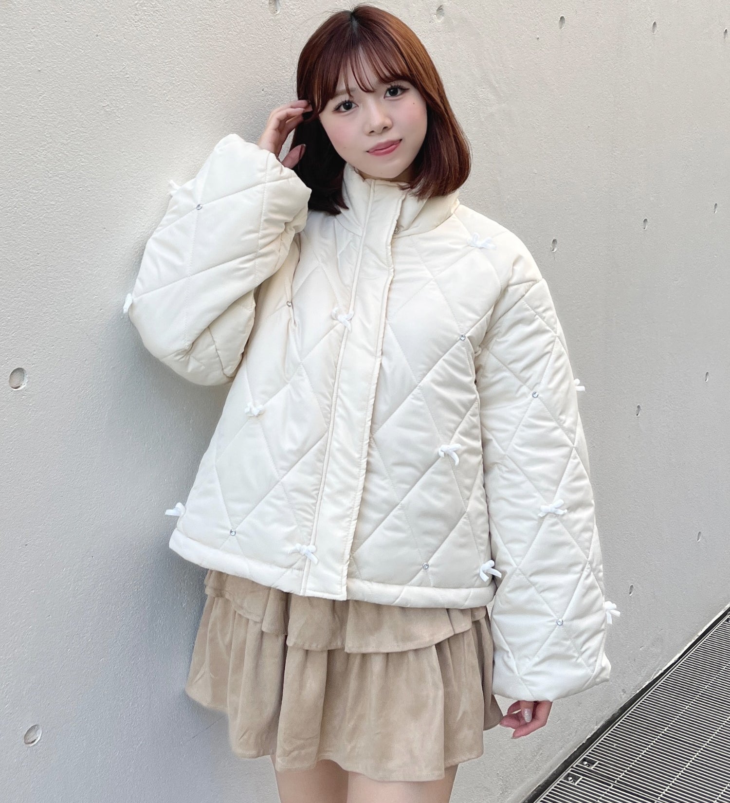 リボンまみれダウン