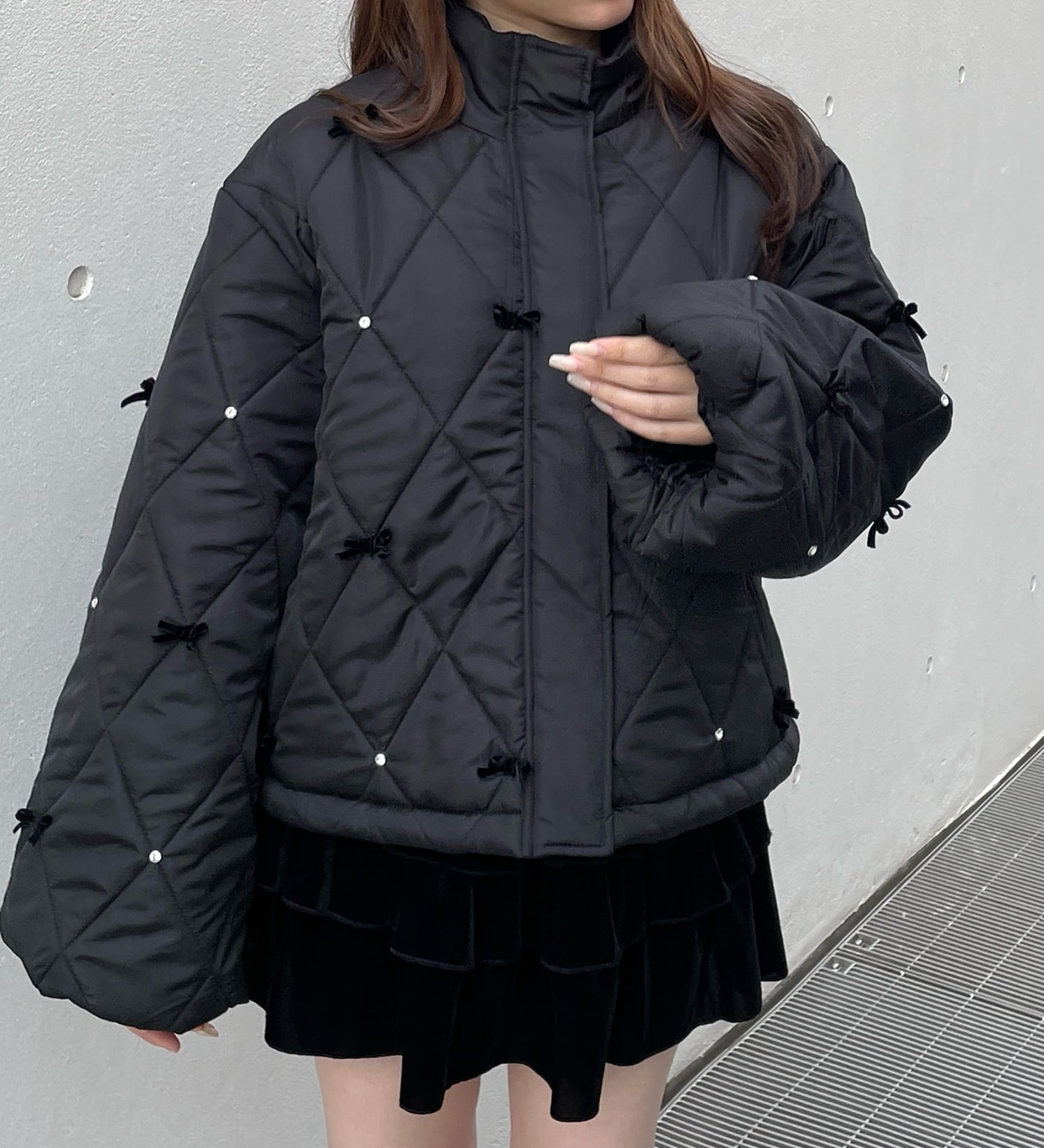 リボンまみれダウン