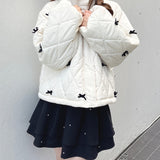 リボンまみれダウン