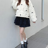 リボンまみれダウン