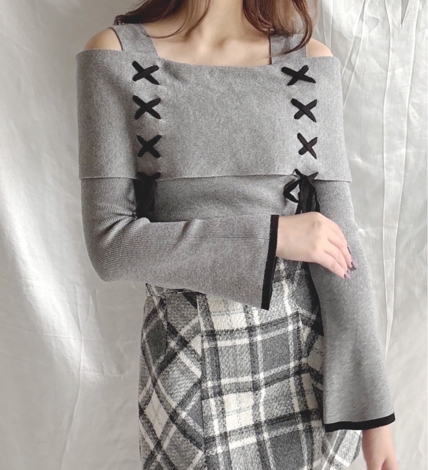 【予約商品 11月中旬お届け】レーシングオフショルニット