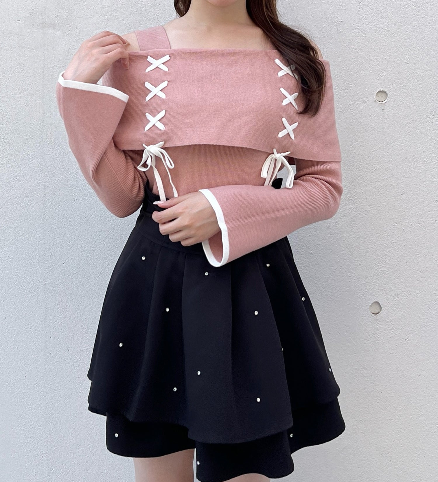 【予約商品 11月中旬お届け】レーシングオフショルニット