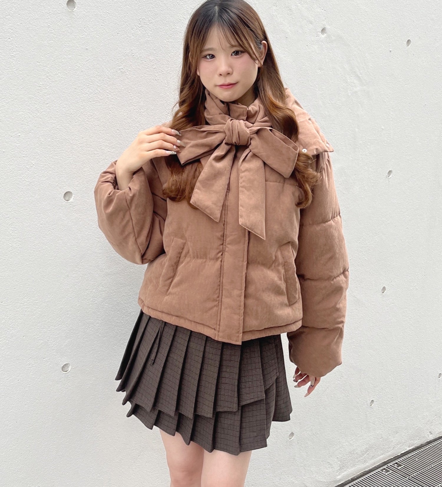 ボウタイダウンジャケット