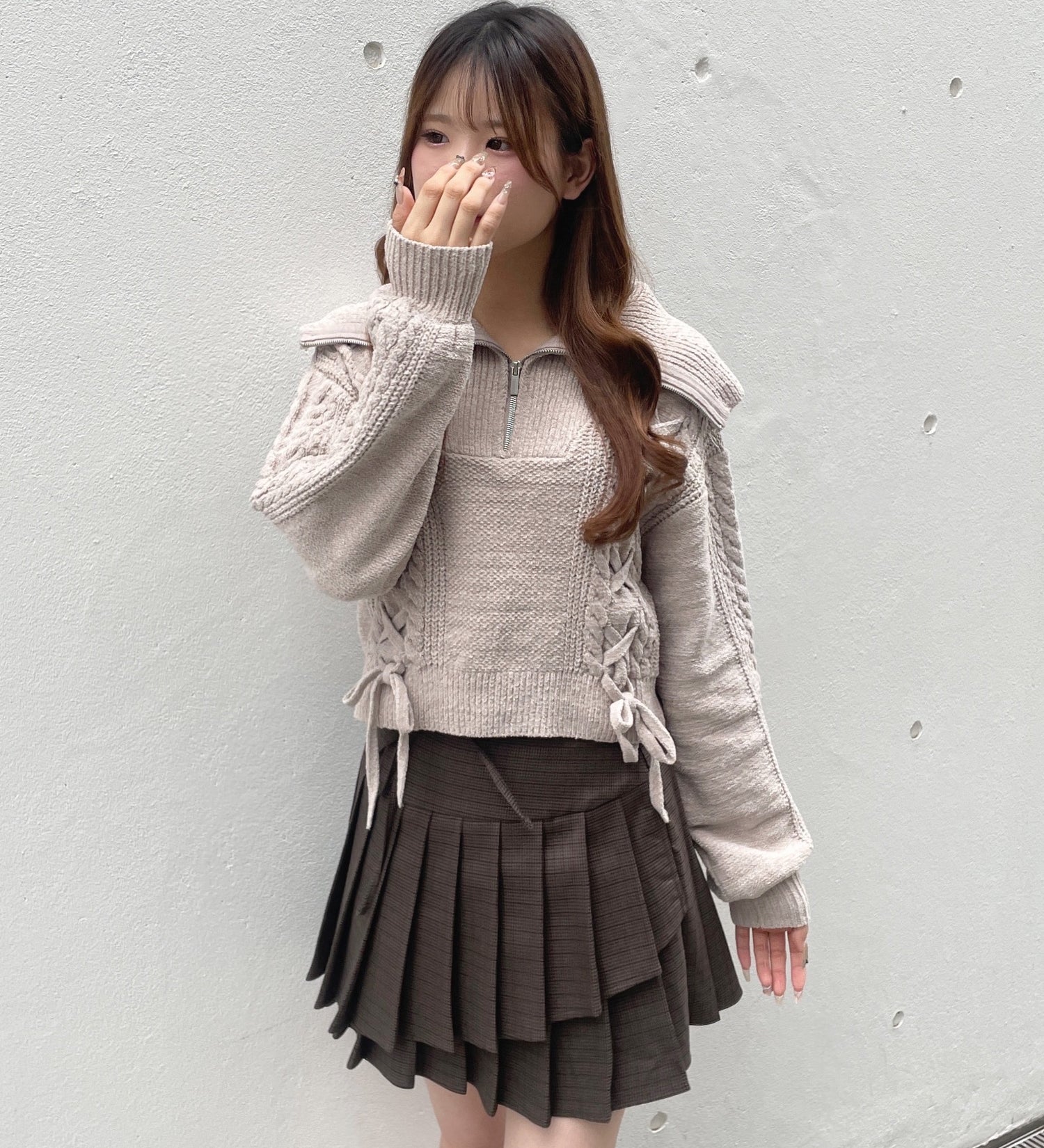 モールレーシングニット