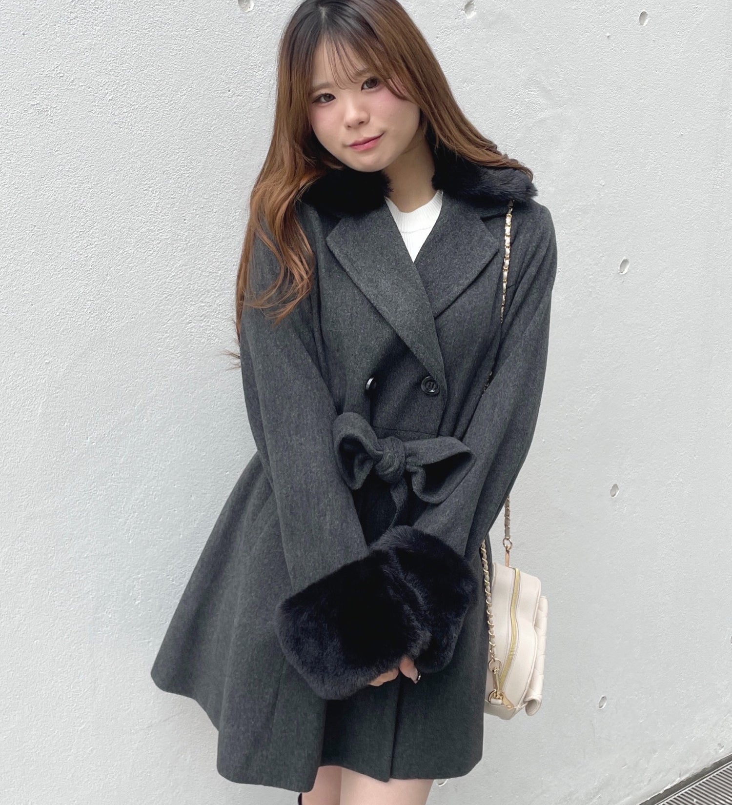 フレアダブルコート