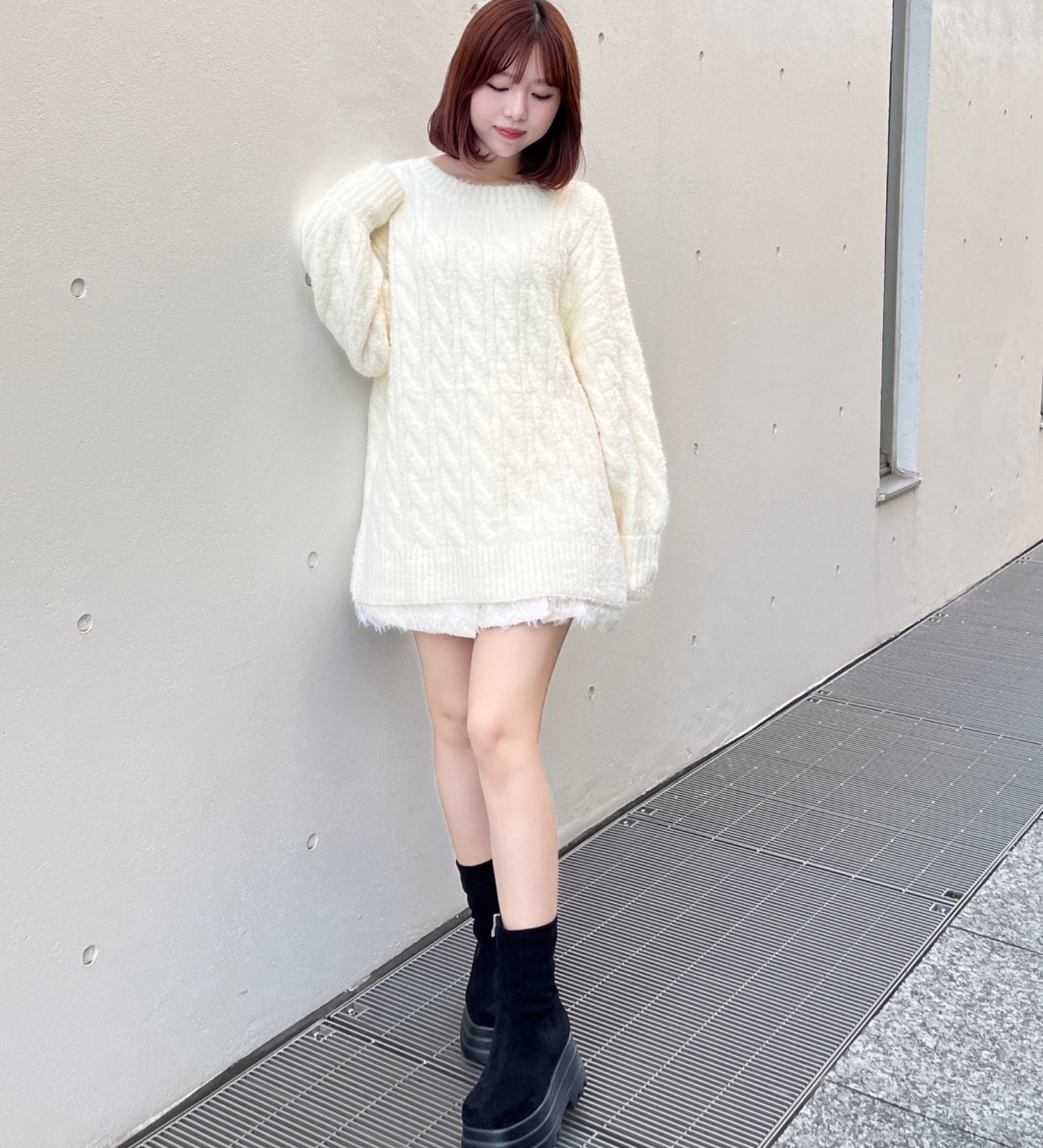 2wayニットワンピース