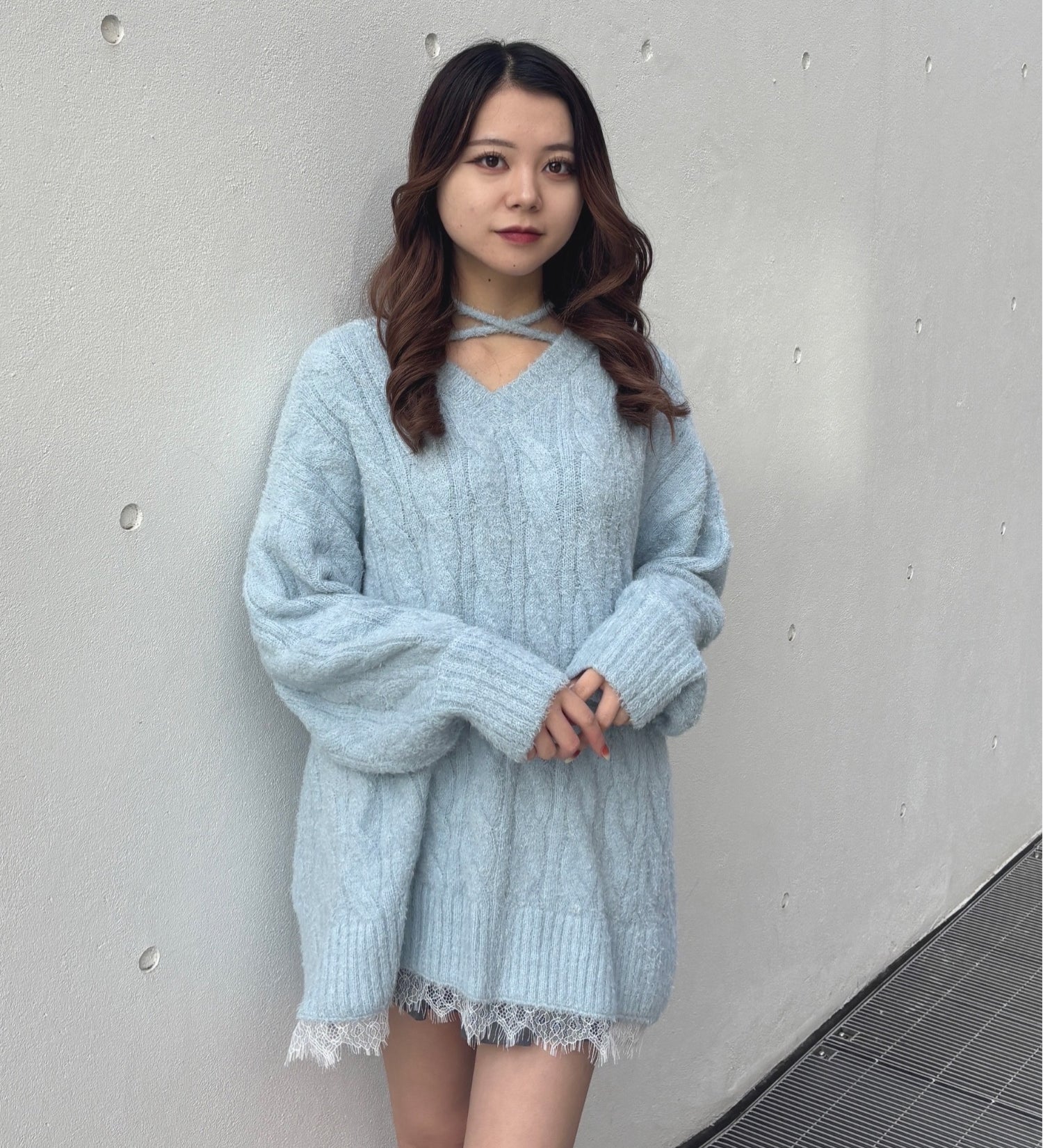 2wayニットワンピース