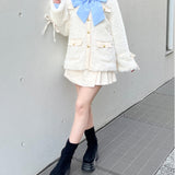 ノーカラーボアジャケット