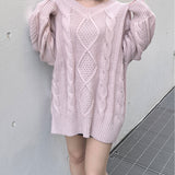 バックリボンニットワンピース