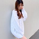 バックリボンニットワンピース