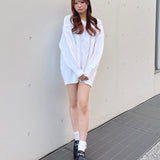 バックリボンニットワンピース